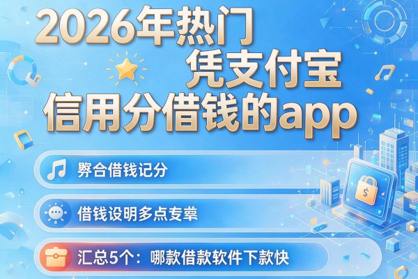 2026年热门凭支付宝信用分借钱的app,汇总5个哪款借款软件下款快