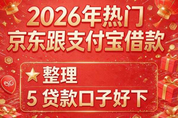 2026年热门京东跟支付宝借款,整理5个贷款口子好下