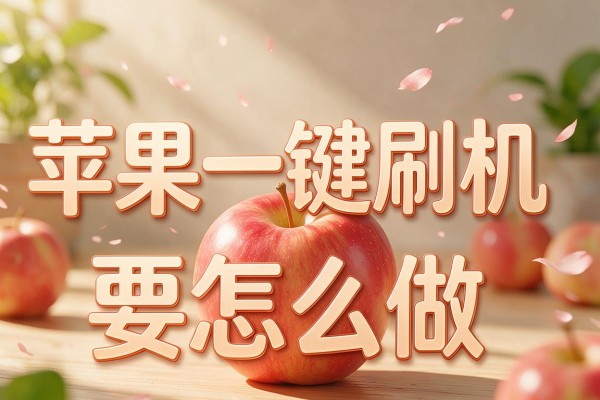 苹果一键刷机要怎么做