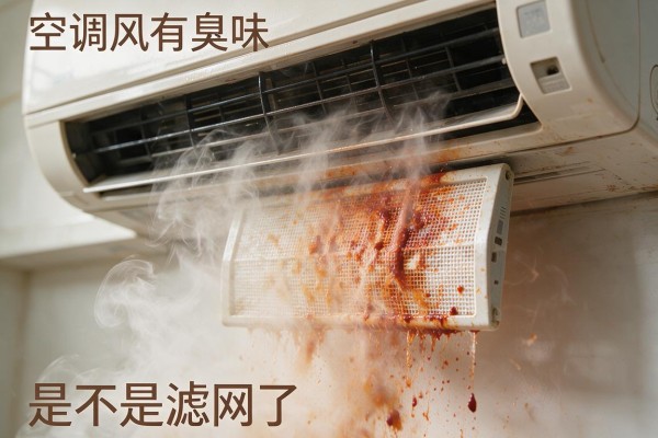 空调风有臭味是不是滤网脏了
