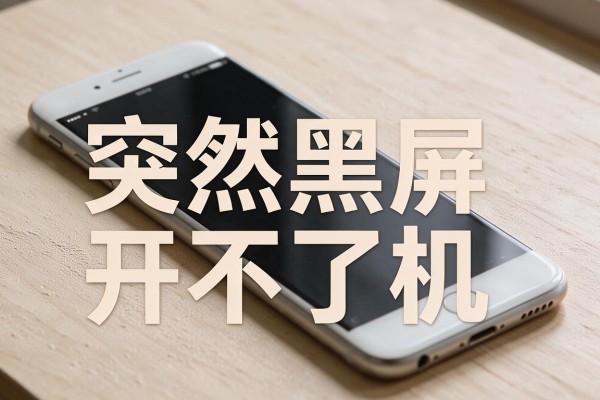 苹果手机突然黑屏开不了机怎么办