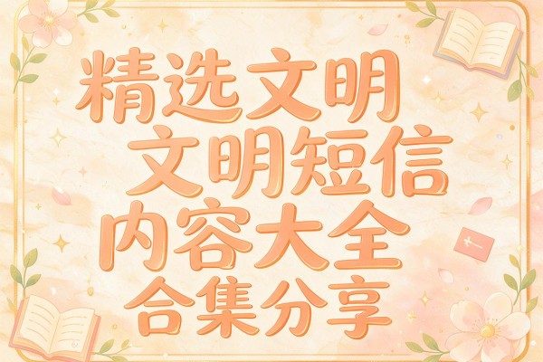 精选文明短信内容大全合集分享
