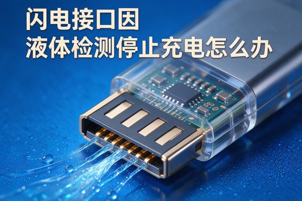 闪电接口因液体检测停止充电怎么办