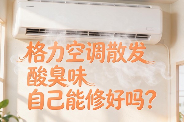 格力空调散发酸臭味自己能修好吗？