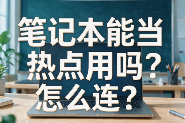 笔记本能当热点用吗?怎么连?
