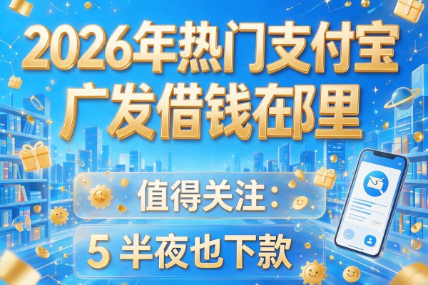 2026年热门支付宝广发借钱在那里,值得关注的5个半夜也下款网贷