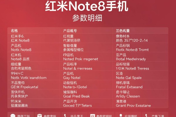 红米Note8手机参数明细