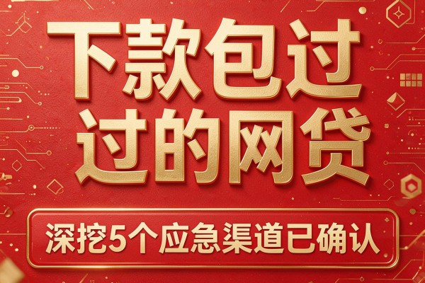 下款包过的网贷,深挖5个应急渠道已确认