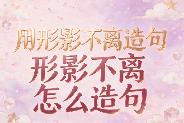 用形影不离造句-形影不离怎么造句
