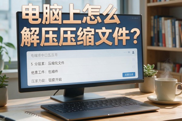 电脑上怎么解压压缩文件？