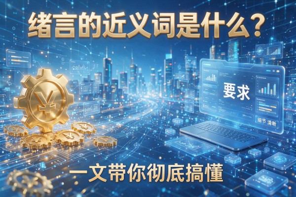 绪言的近义词是什么?一文带你彻底搞懂绪言的近义词