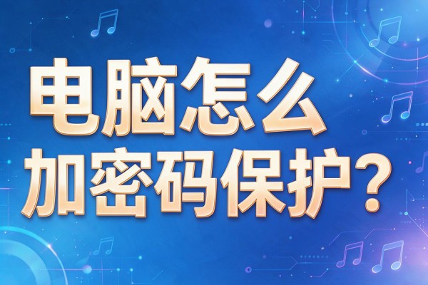 电脑怎么加密码保护?