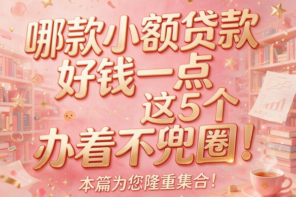 哪款小额贷款好钱一点这5个办着不兜圈！本篇为您隆重集合！