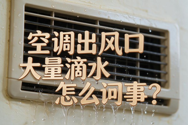 空调出风口大量滴水怎么回事?
