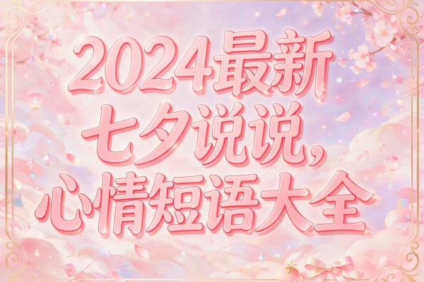 2024最新七夕说说心情短语大全