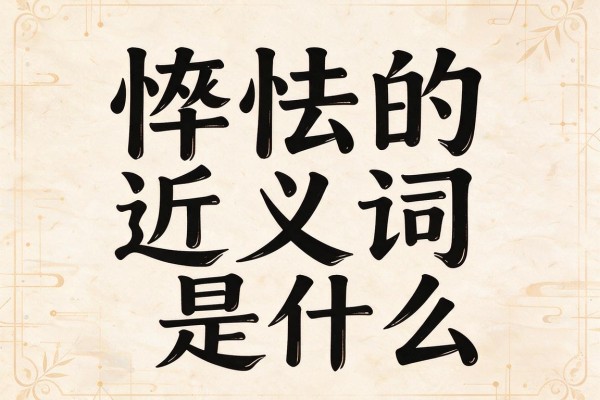 恇怯的近义词是什么,恇怯的近义词有哪些