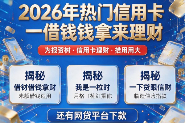 2026年热门信用卡借钱钱拿来理财,揭秘五个还有网贷平台下款的