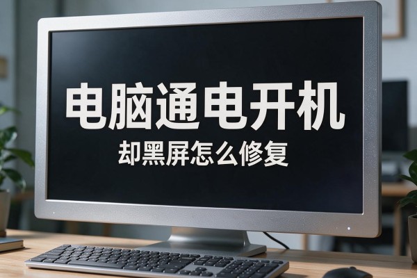 电脑通电开机却黑屏怎么修复