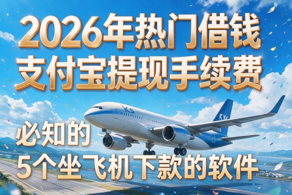 2026年热门借钱支付宝提现手续费，必知的5个坐飞机下款的软件