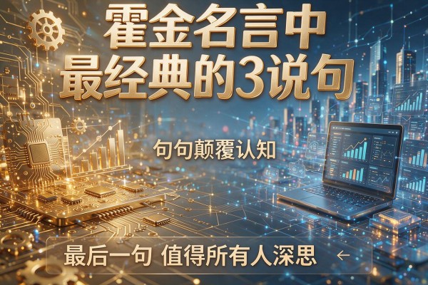 霍金名言中最经典的3句话,句句颠覆认知,最后一句值得所有人深思