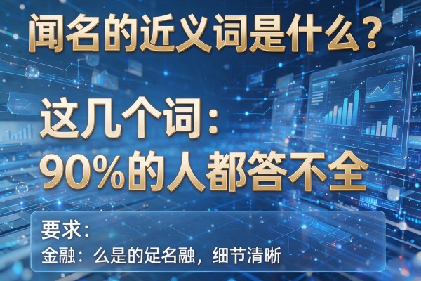 闻名的近义词是什么？这几个词90%的人都答不全