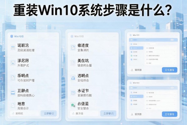 重装Win10系统步骤是什么?