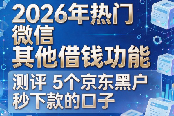 2026年热门微信其他借钱功能,测评5个京东黑户秒下款的口子