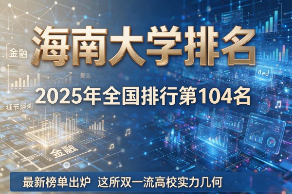 海南大学排名 2025年全国排行第104名最新榜单出炉这所双一流高校实力几何