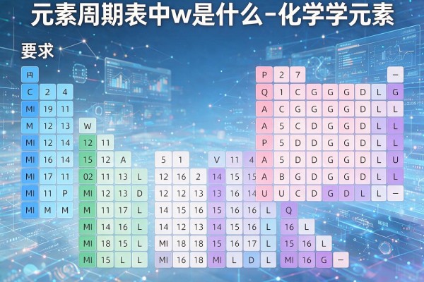 元素周期表中w是什么化学元素及其性质介绍