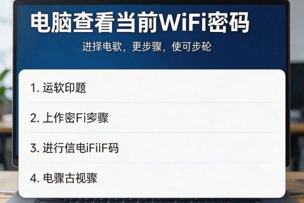 电脑查看当前WiFi密码步骤
