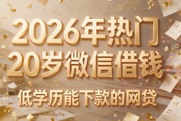 2026年热门20岁微信借钱,低学历能下款的网贷