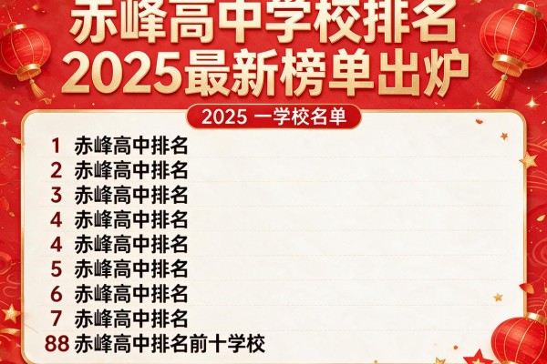 赤峰高中学校排名2025最新榜单出炉,赤峰高中排名前十学校名单一览