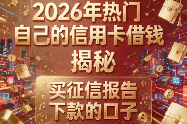 2026年热门自己的信用卡借钱,揭秘五个买征信报告下款的口子