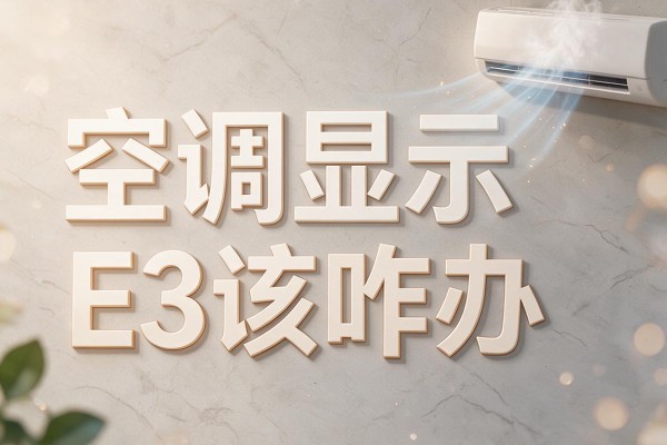空调显示E3该咋办