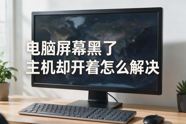 电脑屏幕黑了主机却开着怎么解决