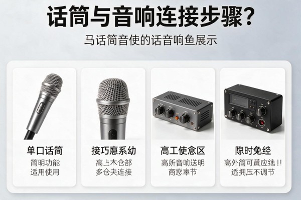 话筒与音响连接步骤?