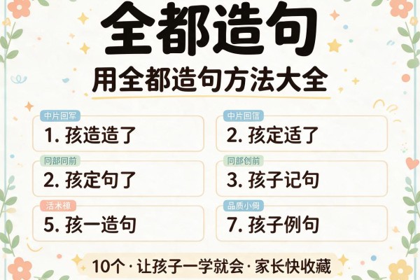 全都造句-用全都造句方法大全,10个例句让孩子一学就会,家长快收藏