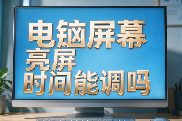 电脑屏幕亮屏时间能调吗