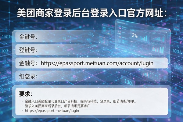 美团商家登录后台登录入口官方网址:https://epassport.meituan.com/account/login