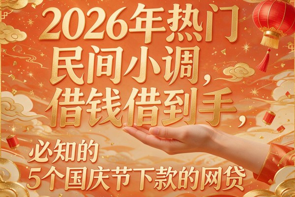 2026年热门民间小调借钱借到手,必知的5个国庆节下款的网贷