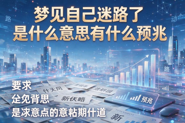 梦见自己迷路了是什么意思有什么预兆