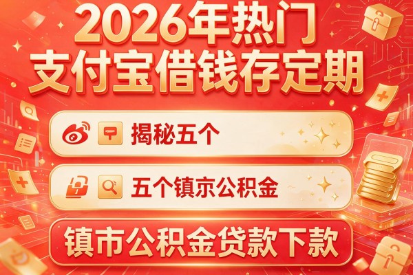 2026年热门支付宝借钱存定期,揭秘五个镇江公积金贷款下款
