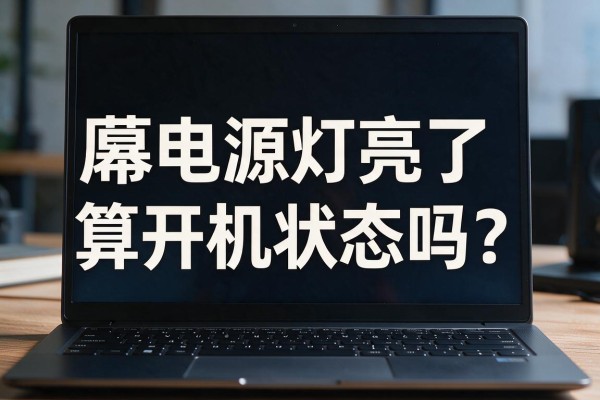 笔记本屏幕黑了但电源灯亮,算开机状态吗?