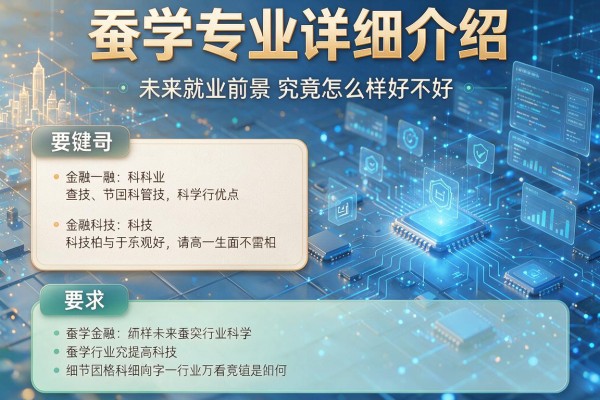 蚕学专业详细介绍,未来就业前景究竟怎么样好不好