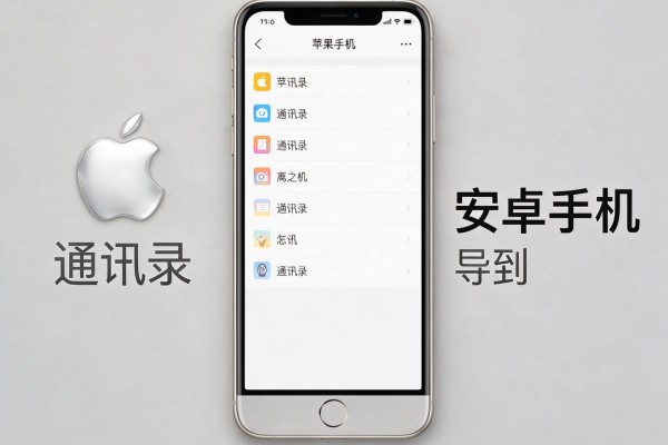 苹果手机通讯录怎么导到安卓手机
