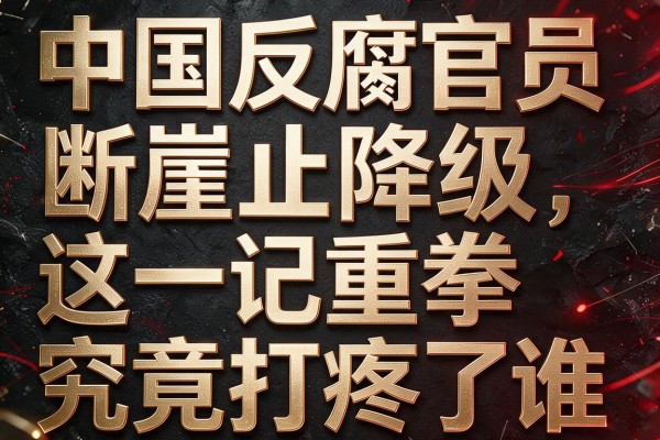中国反腐官员断崖式降级这一记重拳究竟打疼了谁