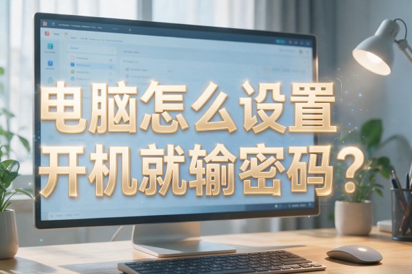 电脑怎么设置开机就输密码?