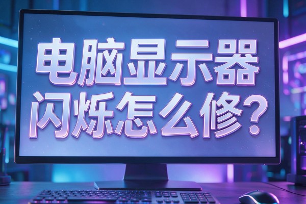 电脑显示器闪烁怎么修?