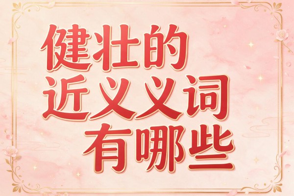 健壮的近义词有哪些，健壮的近义词是什么意思