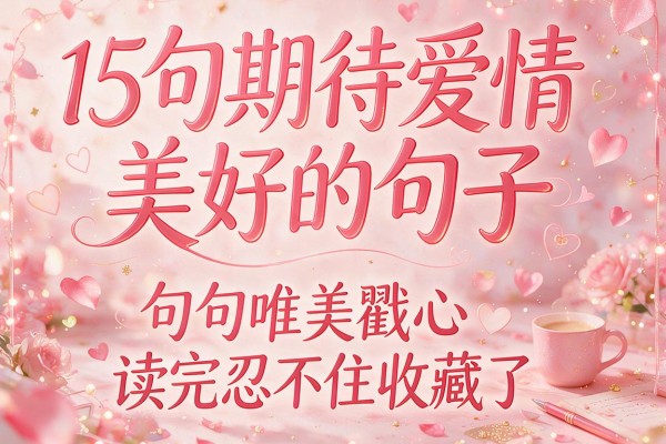 15句期待爱情美好的句子,句句唯美戳心,读完忍不住收藏了